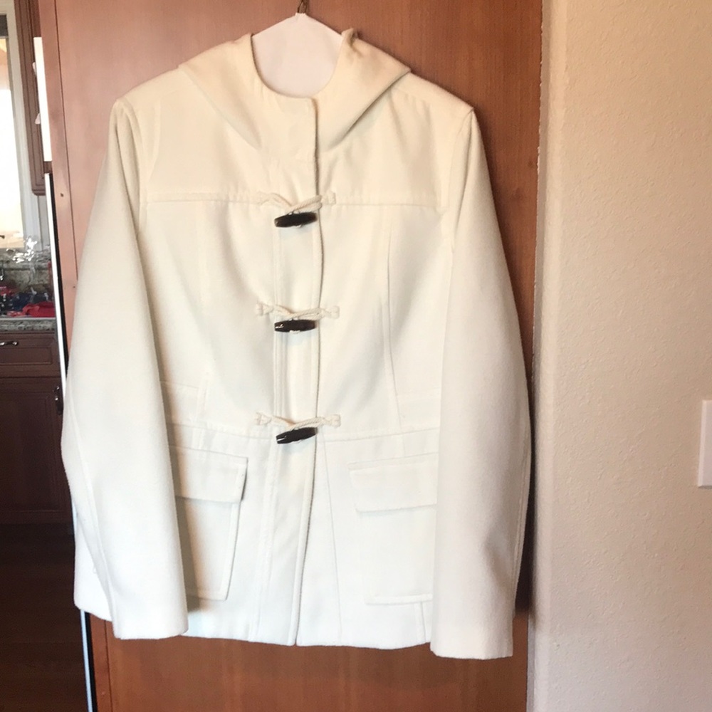 Vintage Old Navy cream colored pea coat